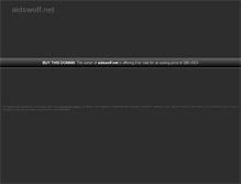 Tablet Screenshot of aidswolf.net
